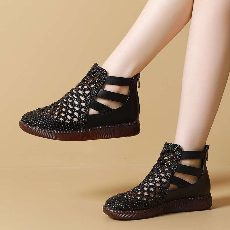 Lusitta™ | Bottes Sandales femme en cuir véritable