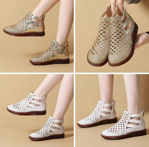 Lusitta™ | Bottes Sandales femme en cuir véritable