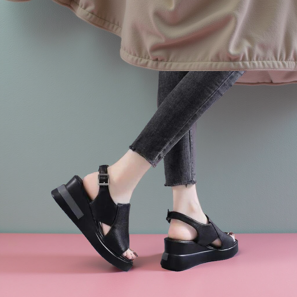 LYSSA™ | Sandales femme à talon compensé pour un confort élégant au quotidien